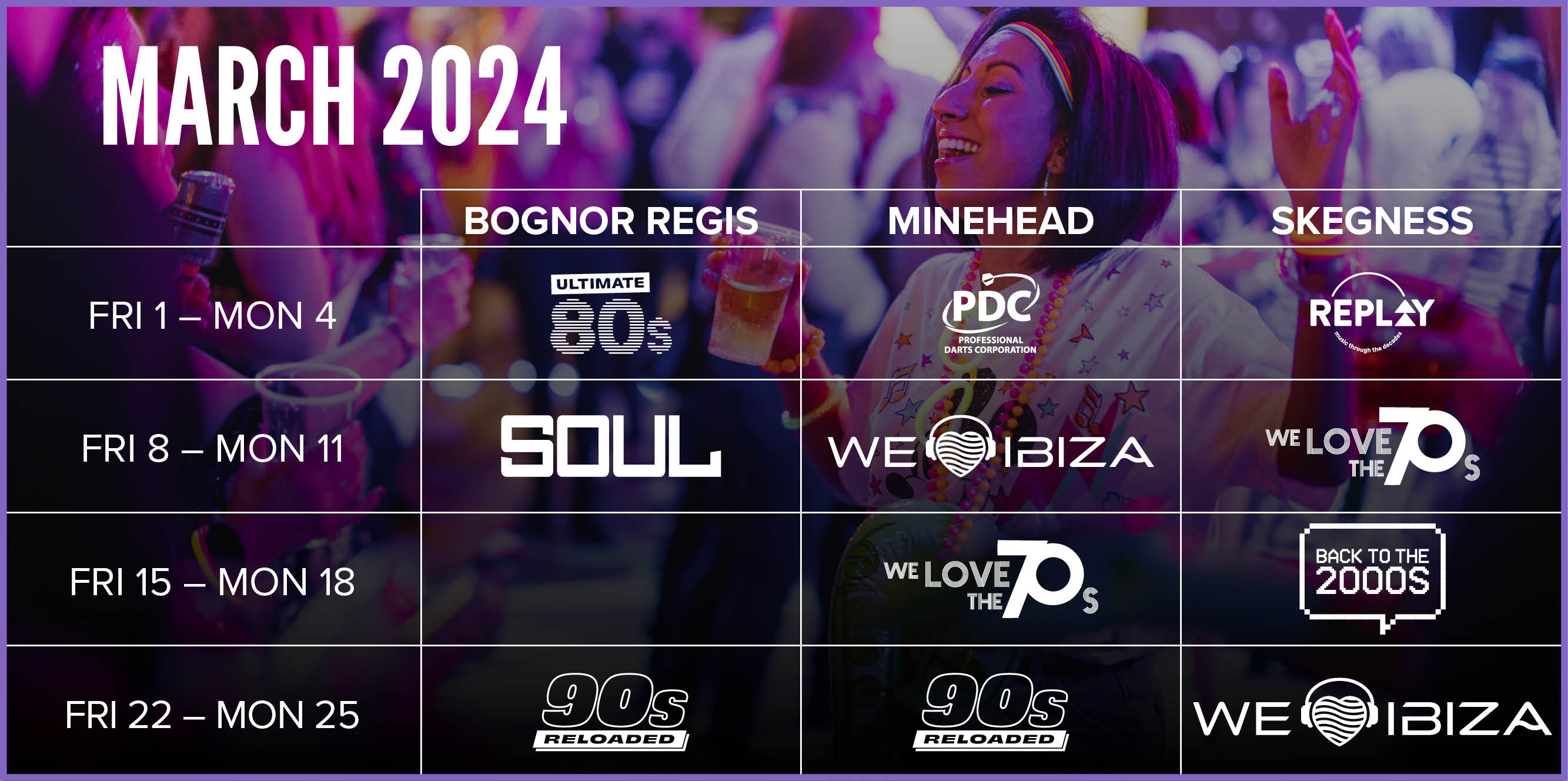 Our Weekends Butlin's Big Weekenders